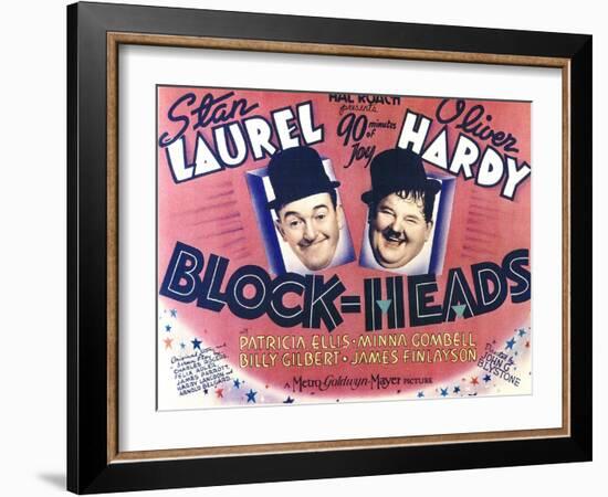 Block-Heads, 1938-null-Framed Art Print