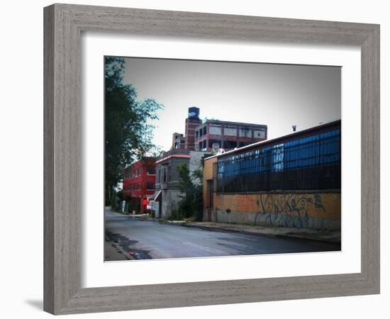 Block In Detroit-NaxArt-Framed Art Print