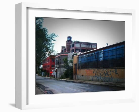 Block In Detroit-NaxArt-Framed Art Print