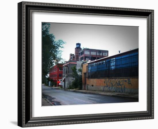 Block In Detroit-NaxArt-Framed Art Print