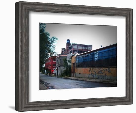 Block In Detroit-NaxArt-Framed Art Print