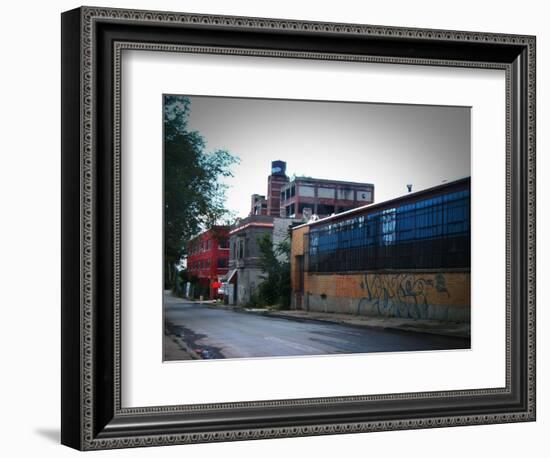 Block In Detroit-NaxArt-Framed Art Print