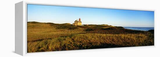 Block Island Lighthouse Rhode Island, USA-null-Framed Premier Image Canvas