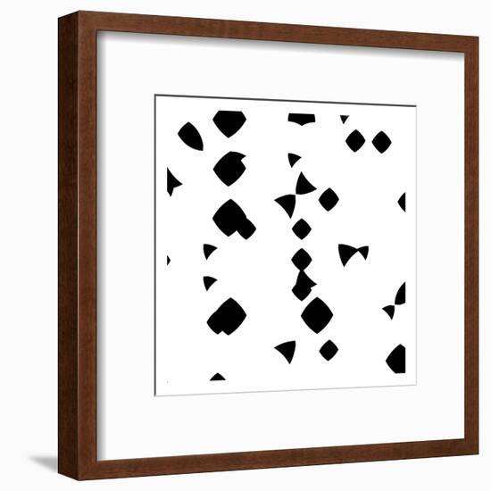 Block Out BW-OnRei-Framed Art Print