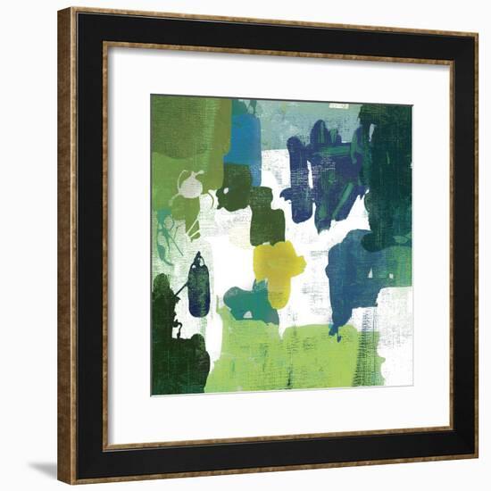 Block Paint I Green Version-PI Studio-Framed Art Print