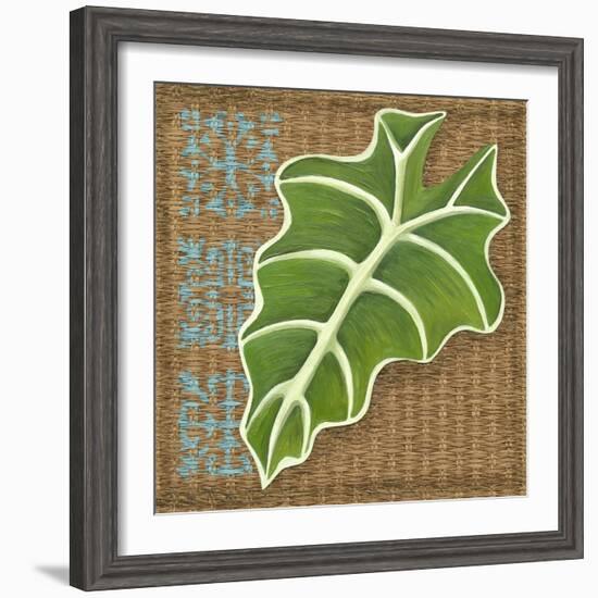 Block Print Palm II-Chariklia Zarris-Framed Art Print