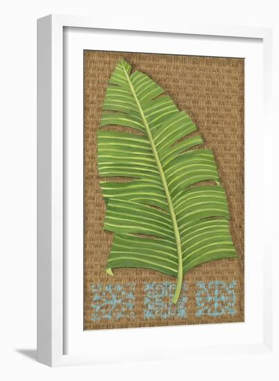 Block Print Palm VIII-Chariklia Zarris-Framed Art Print