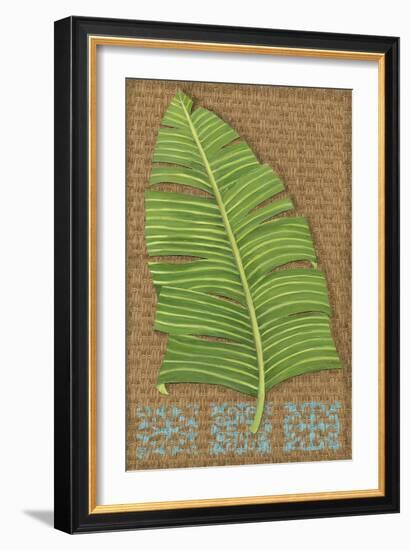 Block Print Palm VIII-Chariklia Zarris-Framed Art Print