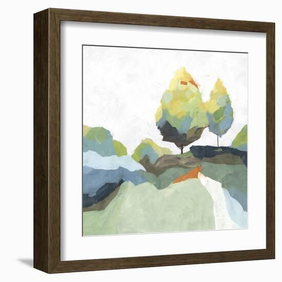 Blocked I-Isabelle Z-Framed Art Print