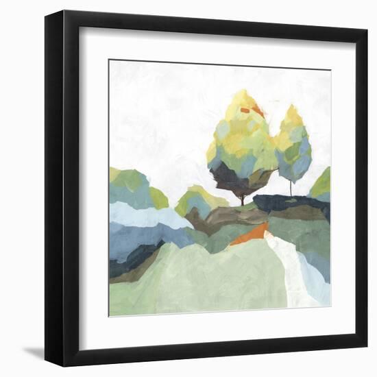 Blocked I-Isabelle Z-Framed Art Print