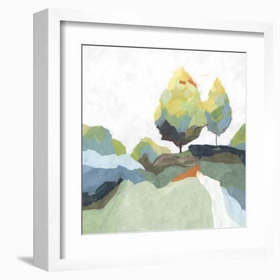 Blocked I-Isabelle Z-Framed Art Print