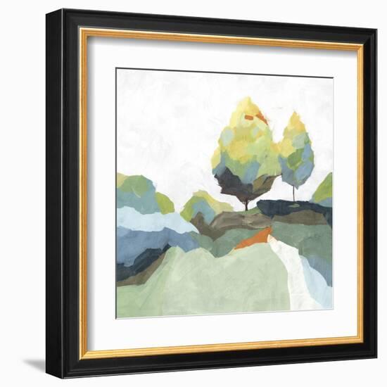 Blocked I-Isabelle Z-Framed Art Print