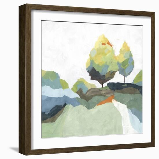 Blocked I-Isabelle Z-Framed Art Print