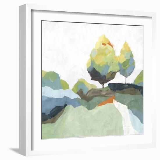 Blocked I-Isabelle Z-Framed Art Print