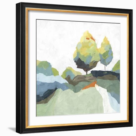 Blocked I-Isabelle Z-Framed Art Print