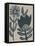 Blockprint Folk Flowers I-June Vess-Framed Stretched Canvas