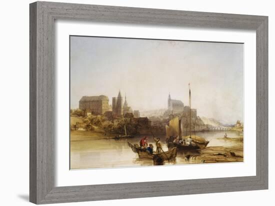 Blois on the Loire, 1840-William Callow-Framed Giclee Print