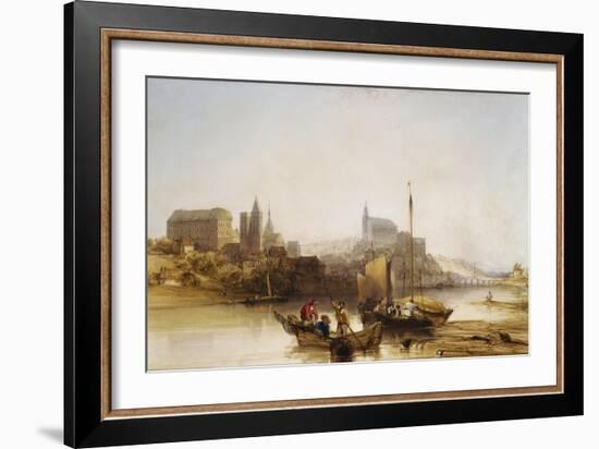 Blois on the Loire, 1840-William Callow-Framed Giclee Print