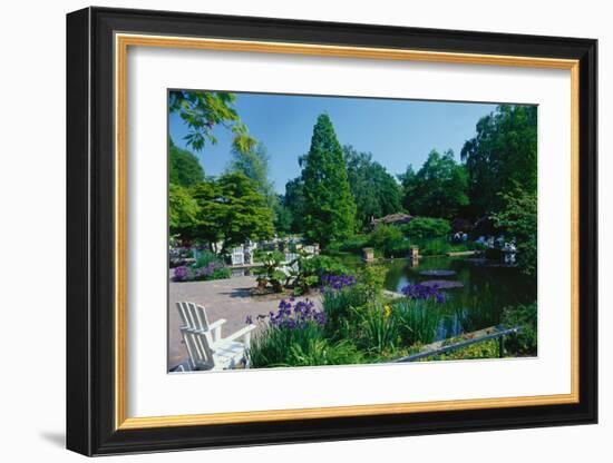 Blomen Park Hamburg Germany-null-Framed Art Print