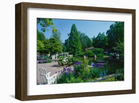 Blomen Park Hamburg Germany-null-Framed Art Print