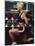 Blond Woman Weight Training-null-Mounted Photographic Print