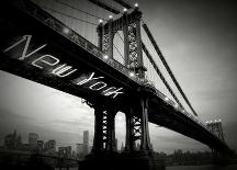 New York Bridge-Blonde Attitude-Framed Art Print