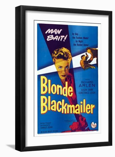 Blonde Blackmailer, (aka Stolen Time), Susan Shaw, 1955-null-Framed Art Print