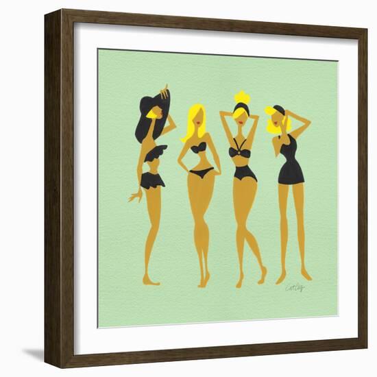 Blonde Bombshells-Cat Coquillette-Framed Giclee Print