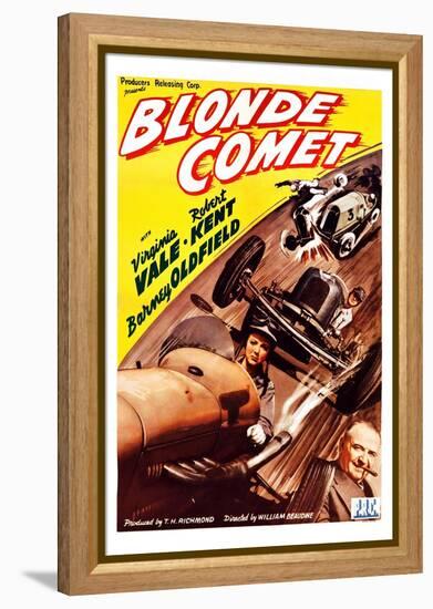 Blonde Comet-null-Framed Stretched Canvas