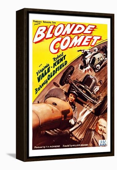 Blonde Comet-null-Framed Stretched Canvas