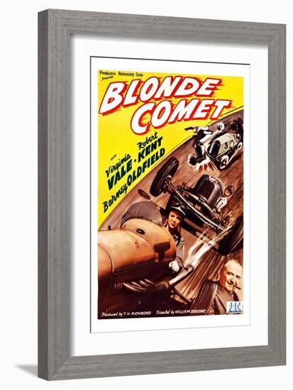 Blonde Comet-null-Framed Premium Giclee Print