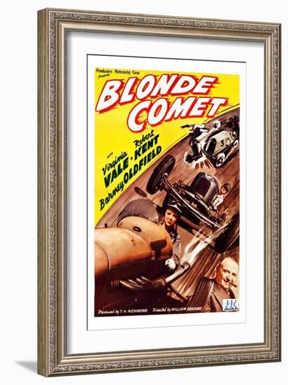 Blonde Comet-null-Framed Art Print