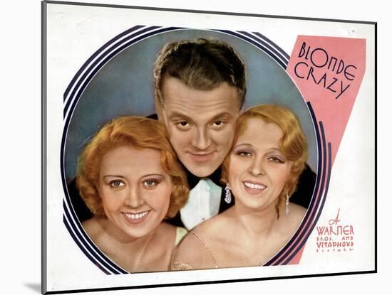 Blonde Crazy, from Left, Joan Blondell, James Cagney, Noel Francis, 1931-null-Mounted Art Print