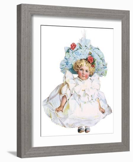 Blonde Girl with Curls, 1920-Maud Humphrey-Framed Giclee Print