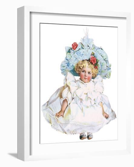 Blonde Girl with Curls, 1920-Maud Humphrey-Framed Giclee Print