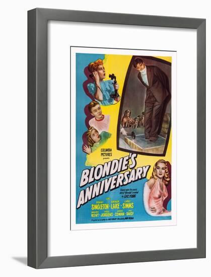 Blonde's Anniversary-null-Framed Art Print