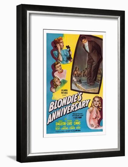 Blonde's Anniversary-null-Framed Art Print