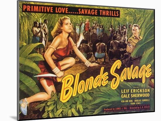 Blonde Savage, 1947-null-Mounted Art Print