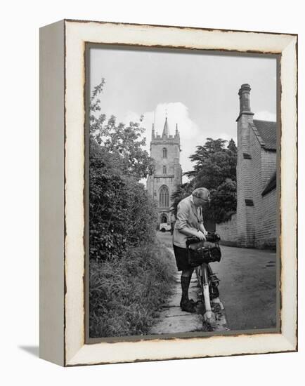 Blonde Tour Cyclist-null-Framed Premier Image Canvas