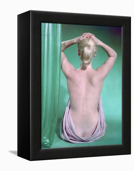 Blonde with Ponytail-Charles Woof-Framed Premier Image Canvas