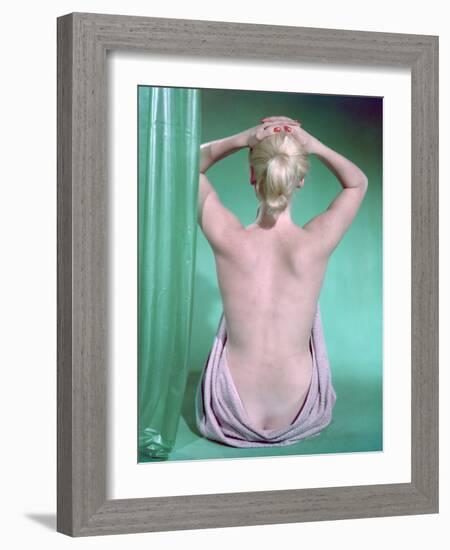 Blonde with Ponytail-Charles Woof-Framed Photographic Print