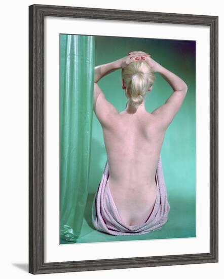 Blonde with Ponytail-Charles Woof-Framed Photographic Print