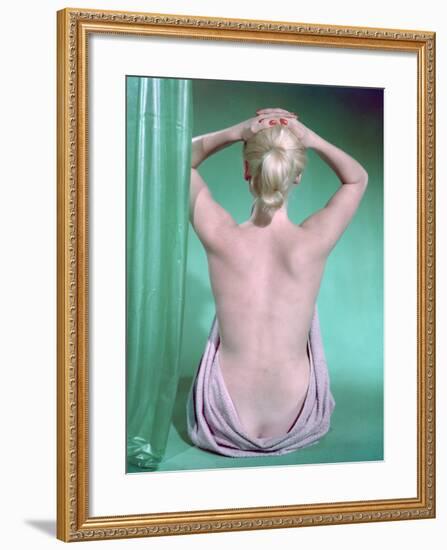 Blonde with Ponytail-Charles Woof-Framed Photographic Print