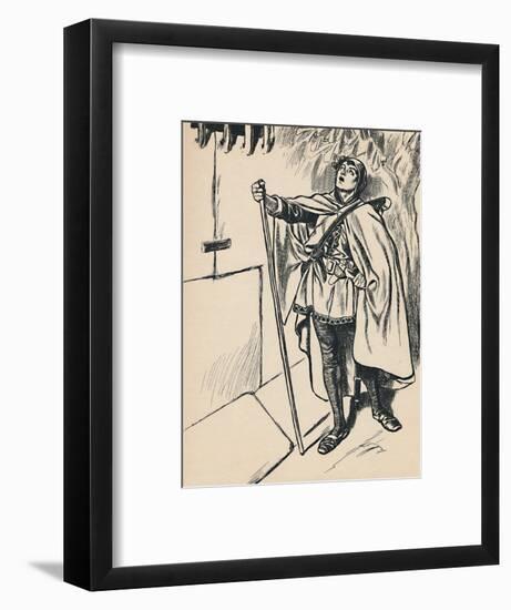 'Blondel Sings Beneath Richard's Window', c1907-Unknown-Framed Giclee Print