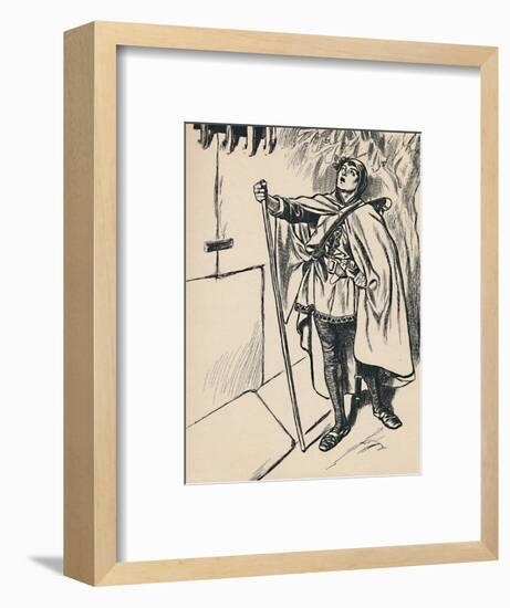 'Blondel Sings Beneath Richard's Window', c1907-Unknown-Framed Giclee Print