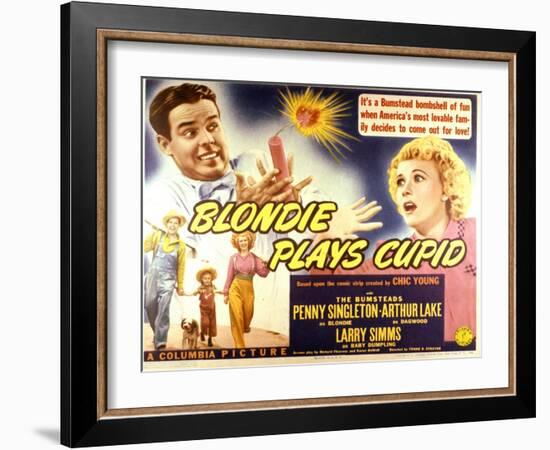 Blondie Plays Cupid - Lobby Card Reproduction-null-Framed Photo