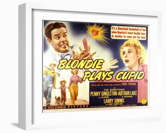 Blondie Plays Cupid - Lobby Card Reproduction-null-Framed Photo