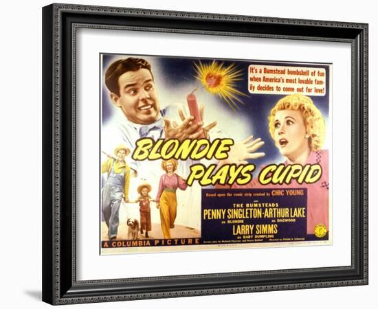 Blondie Plays Cupid - Lobby Card Reproduction-null-Framed Photo