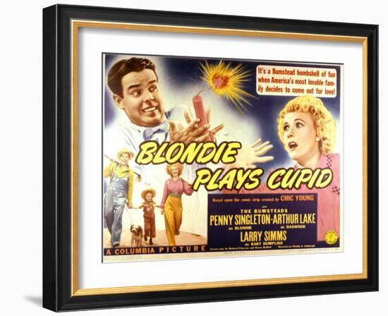 Blondie Plays Cupid - Lobby Card Reproduction-null-Framed Photo