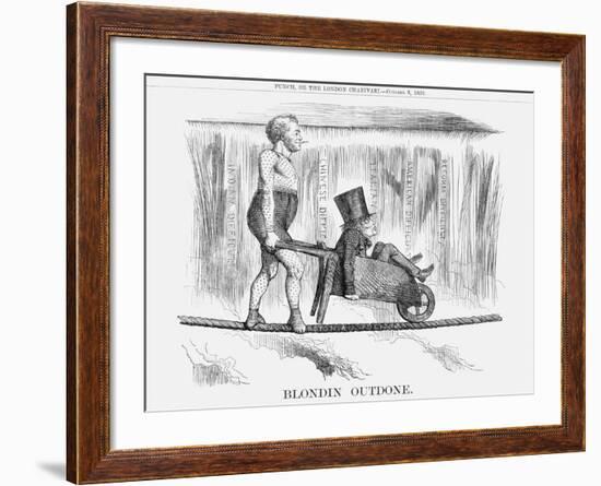 Blondin Outdone, 1859-null-Framed Giclee Print